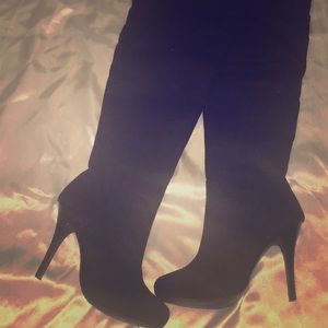 Fancy over the knee heel boots